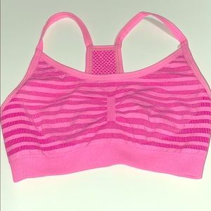 Z By Zella Striped Pink Sports Bra